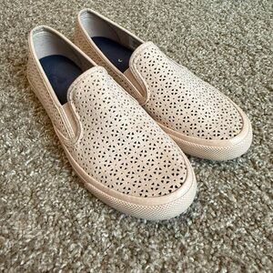Sperry pink Perforated Slip-On Shoes